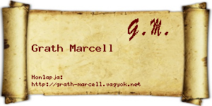 Grath Marcell névjegykártya